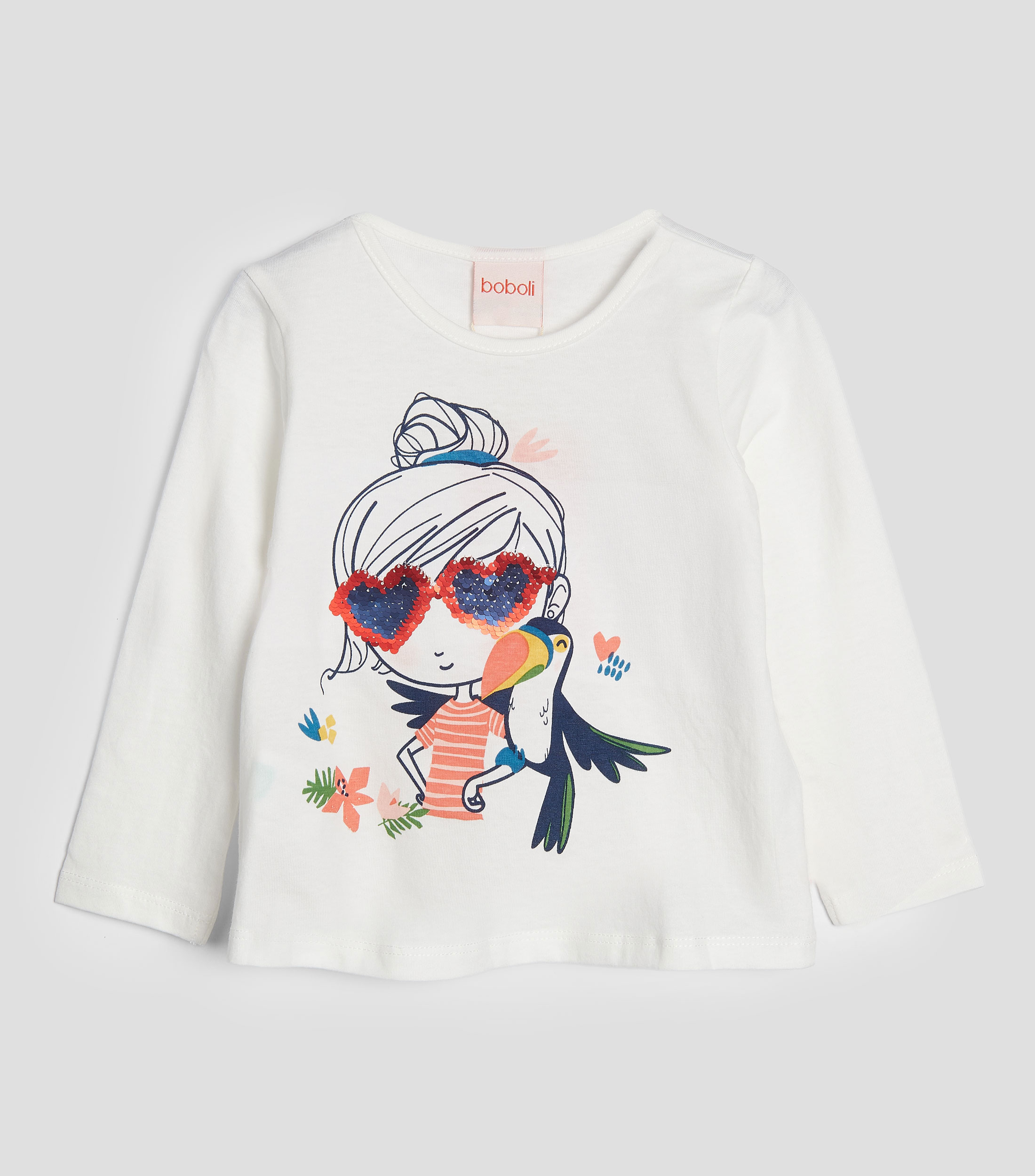 Playera estampada de manga larga Bebe